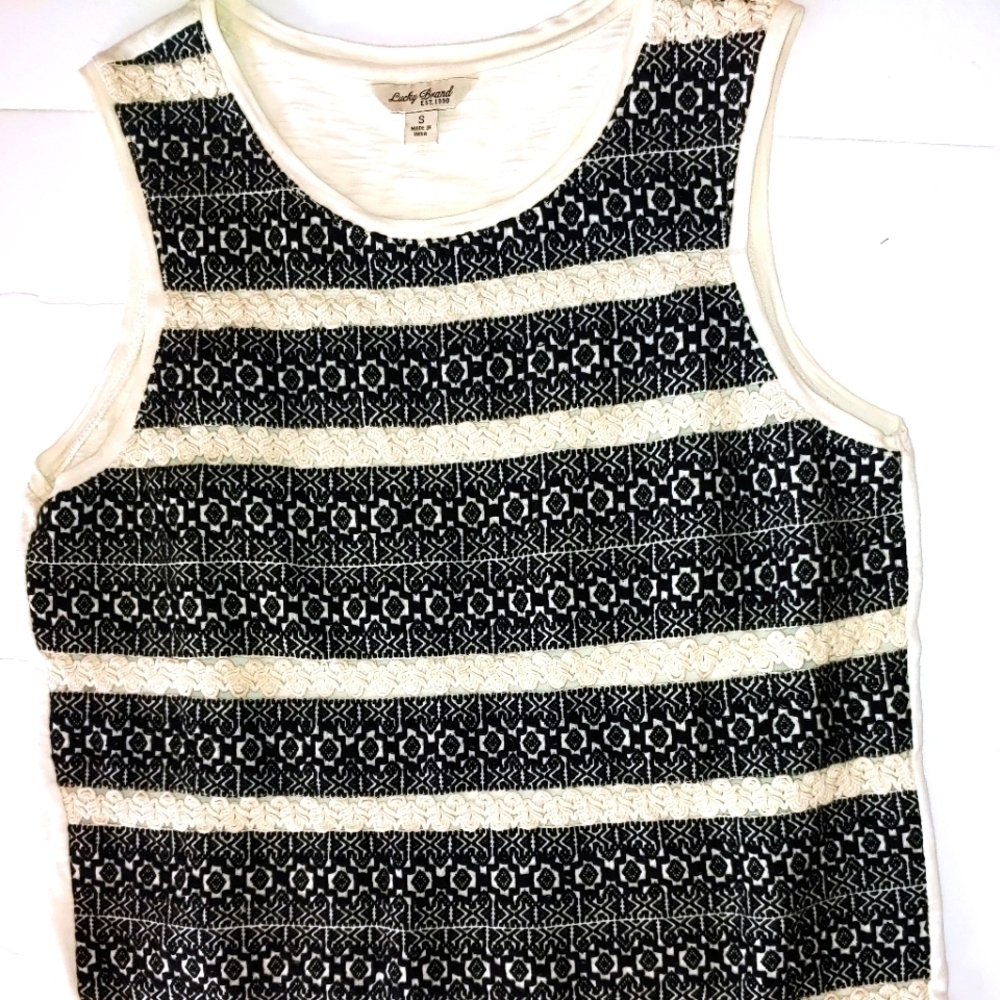 Lucky Crochet Sleeveless Top S